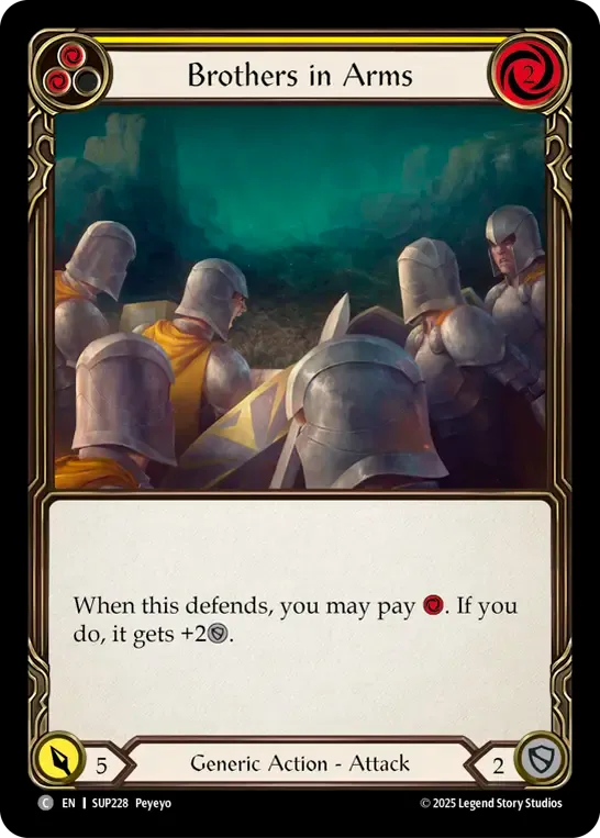 Brothers in Arms (Yellow) from Super Slam - Flesh and Blood