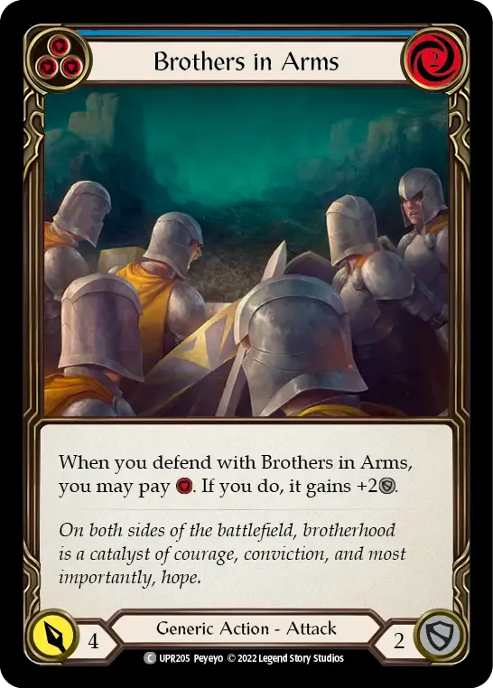Brothers in Arms (Blue) — Uprising — Flesh and Blood