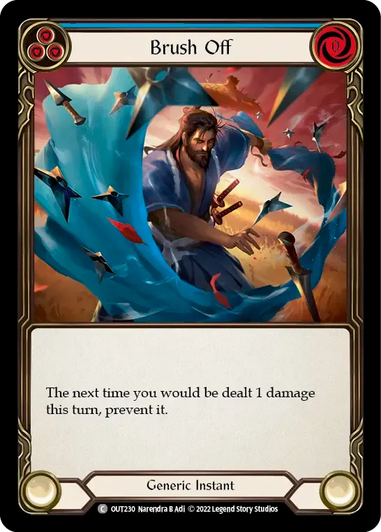 Brush Off (Blue) — Outsiders — Flesh and Blood