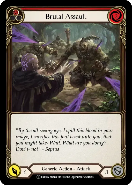 Brutal Assault (Red) — Crucible of War - Unlimited — Flesh and Blood