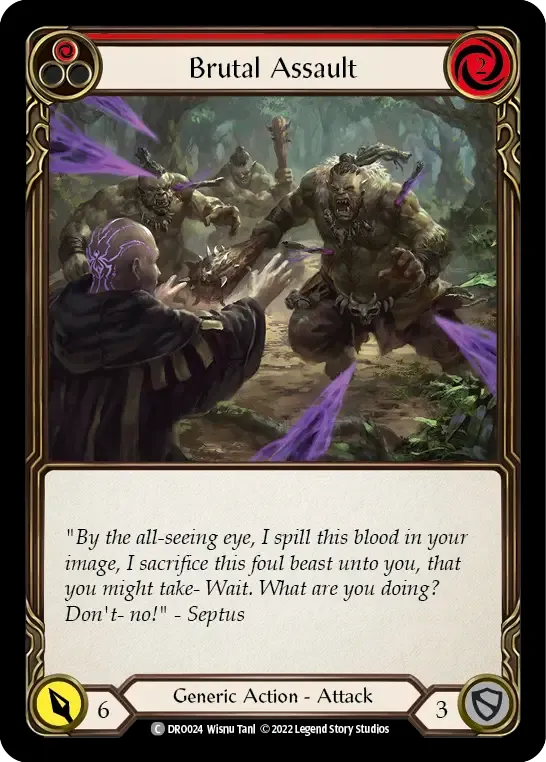 Brutal Assault (Red) — Dromai - Blitz Deck — Flesh and Blood