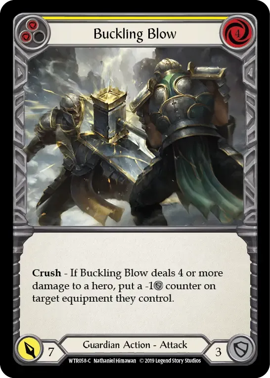 Buckling Blow (Yellow) — Welcome to Rathe — Flesh and Blood