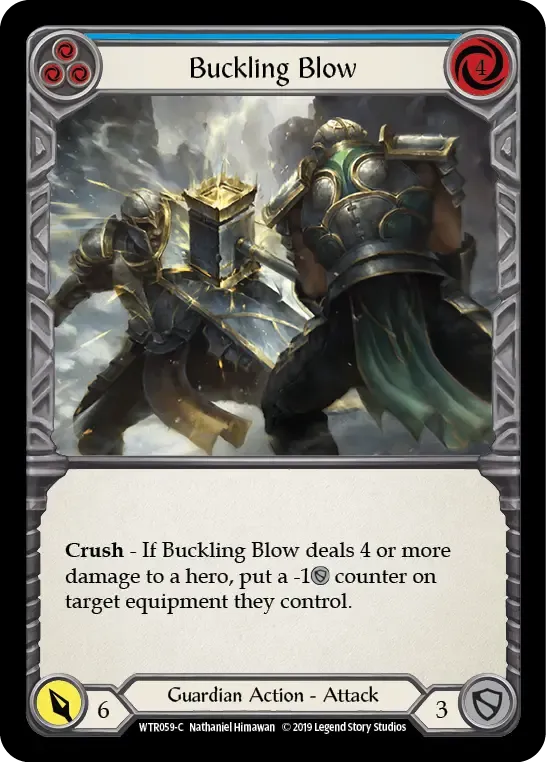 Buckling Blow (Blue) — Welcome to Rathe — Flesh and Blood