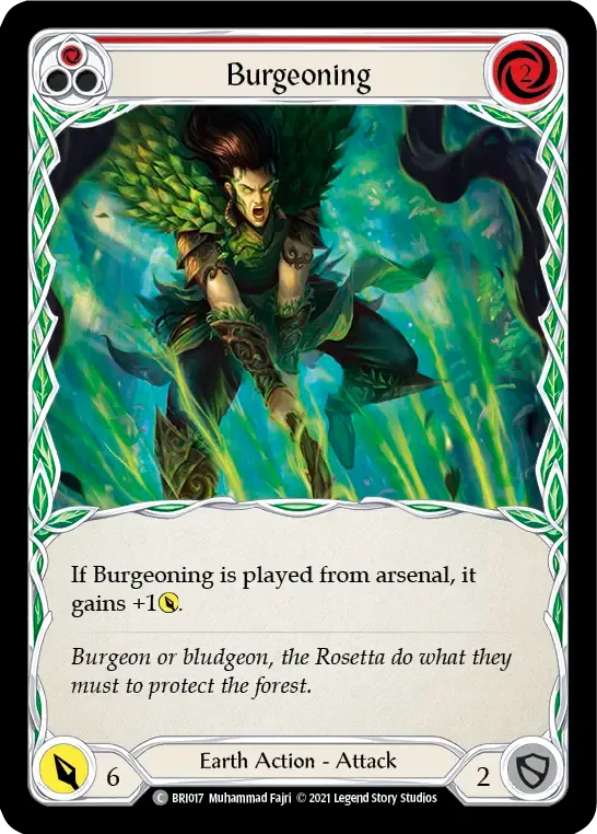 Burgeoning (Red) from Briar - Blitz Deck - Flesh and Blood