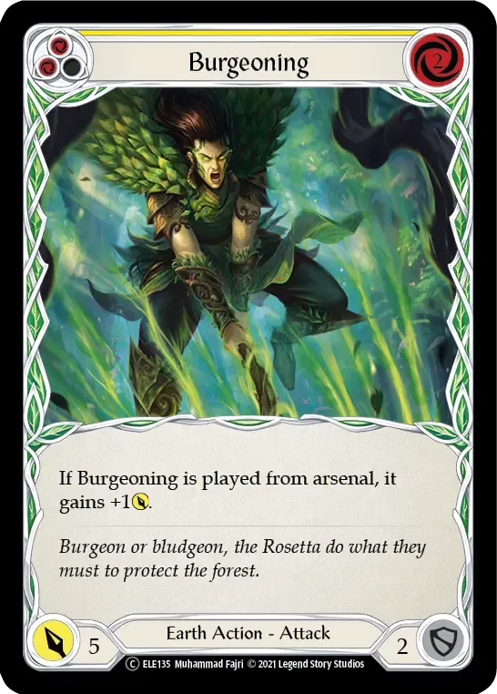 Burgeoning (Yellow) — Tales of Aria - Unlimited — Flesh and Blood
