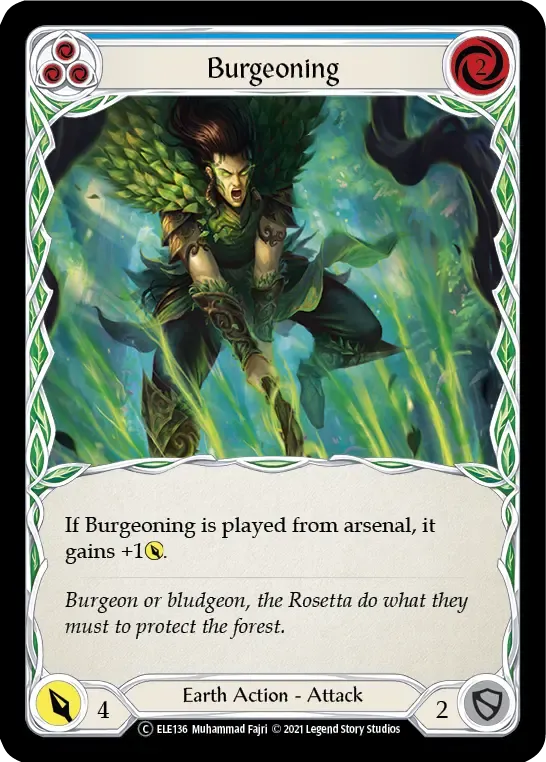 Burgeoning (Blue) — Tales of Aria - Unlimited — Flesh and Blood