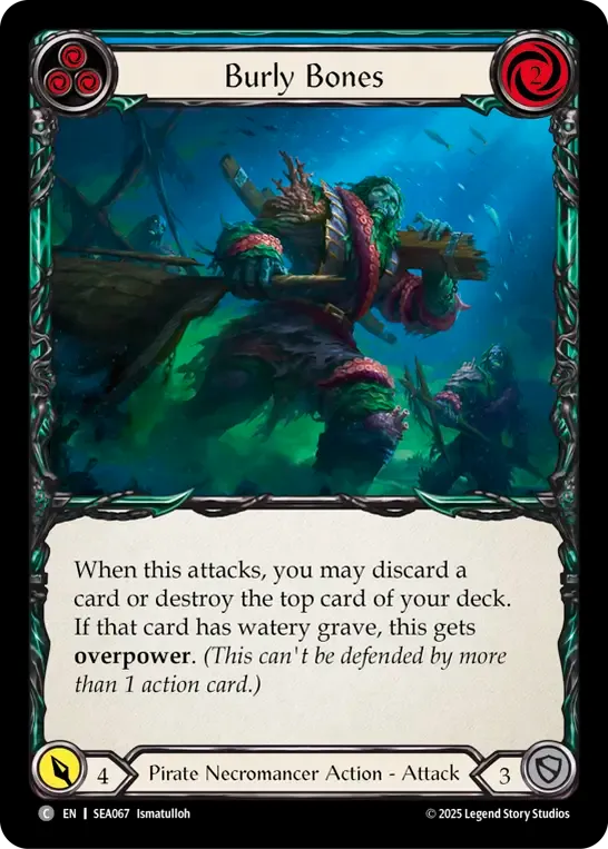 Burly Bones (Blue) — High Seas — Flesh and Blood