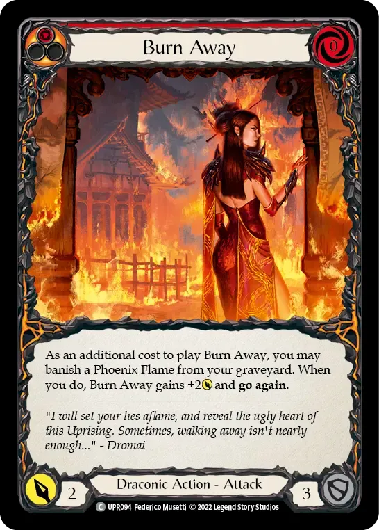 Burn Away (Red) — Uprising — Flesh and Blood