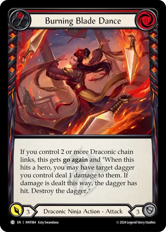 Danse de la lame brûlante — The Hunted — Flesh and Blood
