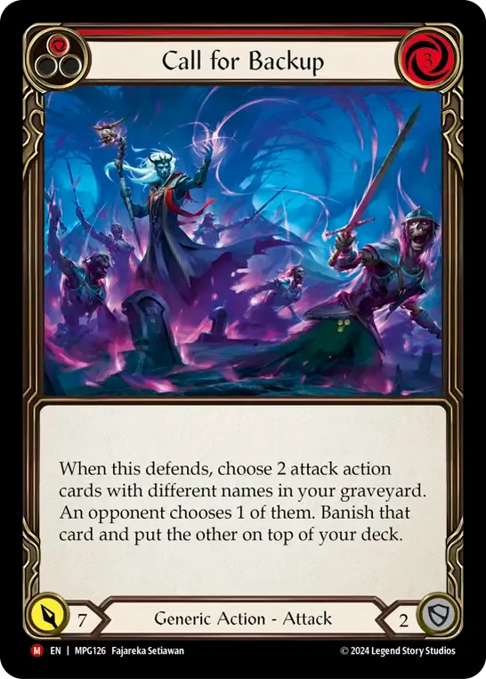 Call for Backup — Mastery Pack Guardian — Flesh and Blood
