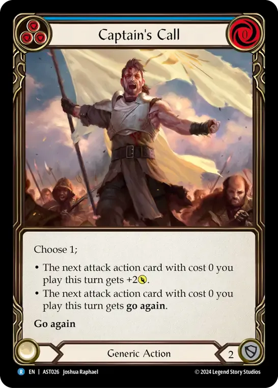 Captain's Call (Blue) — Armory Deck - Aurora, Shooting Star — Flesh and Blood