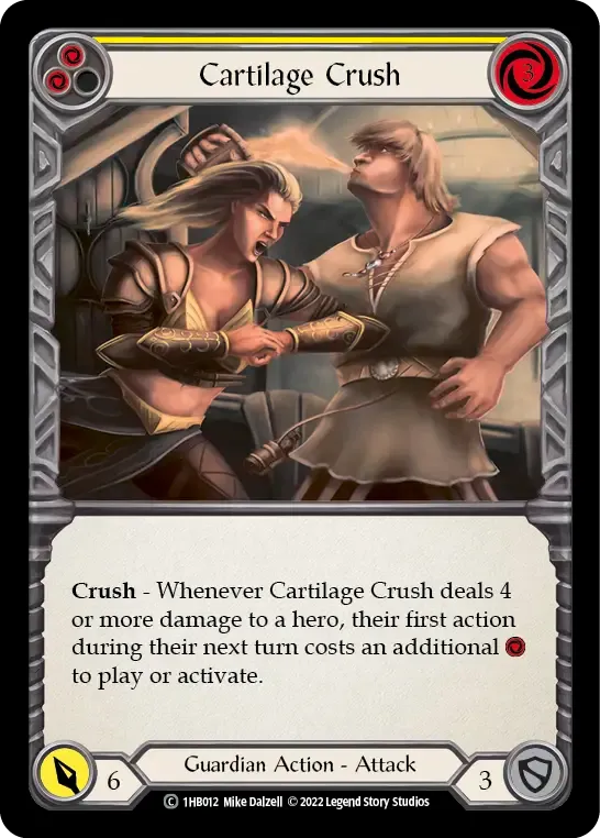 Cartilage Crush (Yellow) — Bravo - Blitz Deck — Flesh and Blood