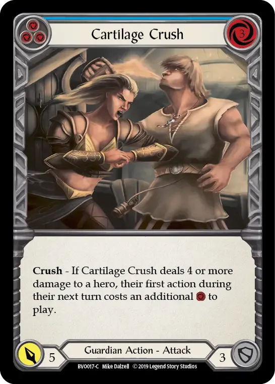 Cartilage Crush (Blue) — Bravo, Showstopper - Hero Deck — Flesh and Blood
