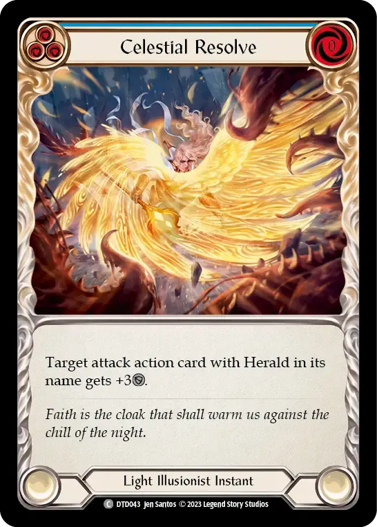 Celestial Resolve (Blue) — Dusk till Dawn — Flesh and Blood