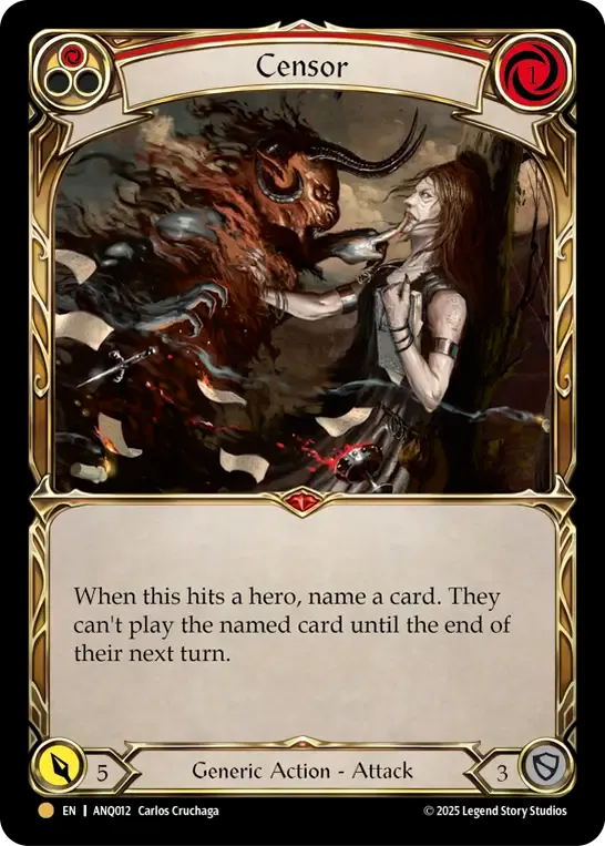 Censor (Red) — Compendium of Rathe - Antiquity Pack — Flesh and Blood