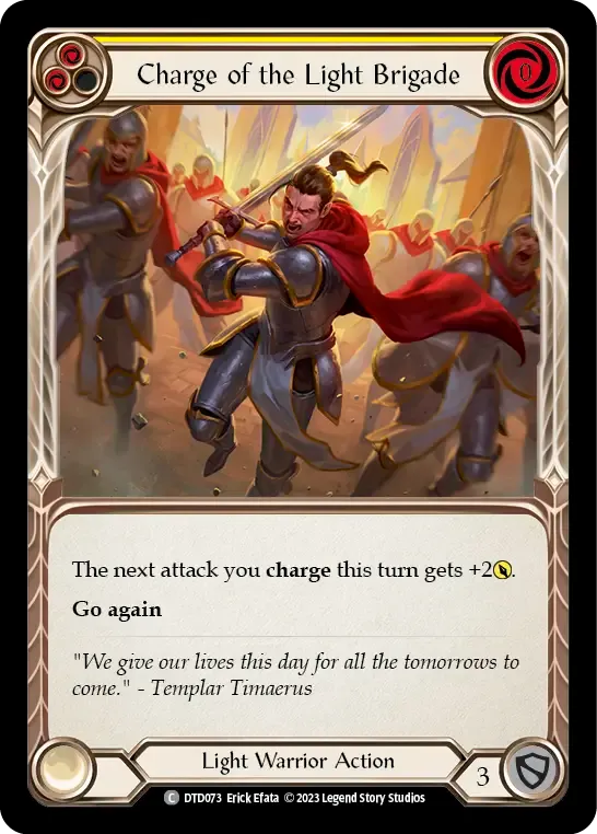 Charge of the Light Brigade (Yellow) — Dusk till Dawn — Flesh and Blood