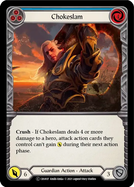 Chokeslam (Blue) — Crucible of War - Unlimited — Flesh and Blood