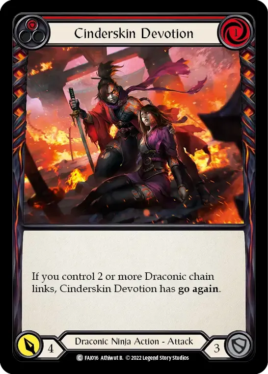 Cinderskin Devotion (Red) — Fai - Blitz Deck — Flesh and Blood