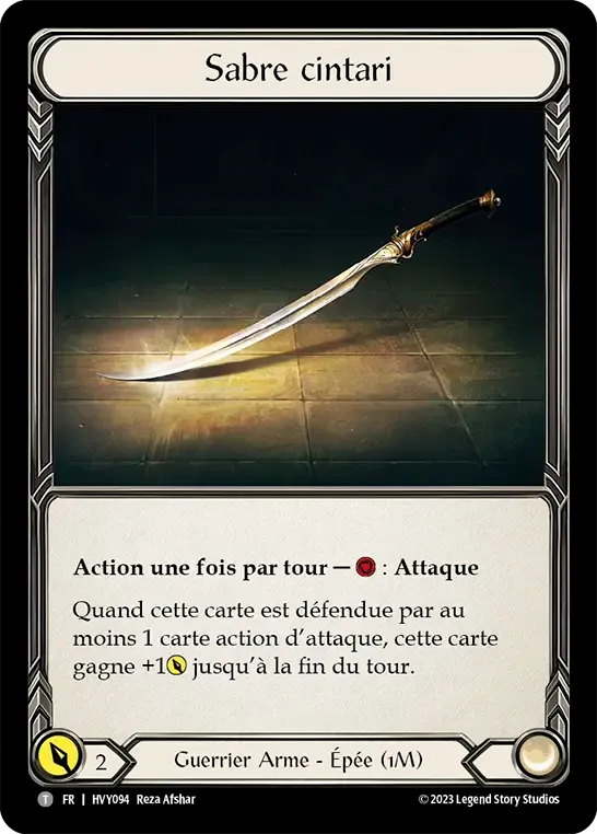 Sabre cintari — Heavy Hitters — Flesh and Blood
