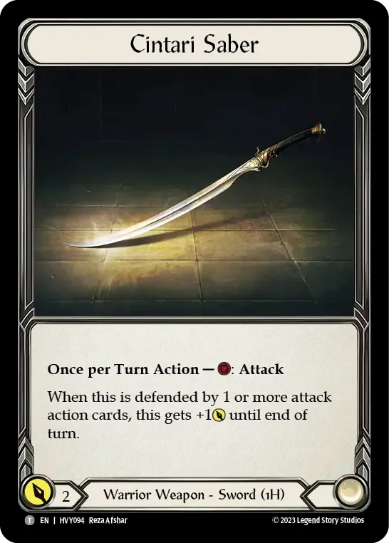 Cintari Saber — Heavy Hitters — Flesh and Blood