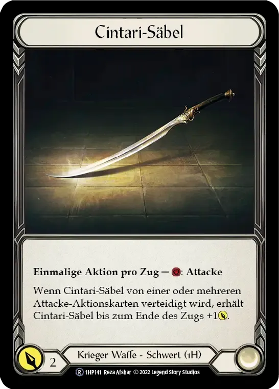 Cintari Saber — History Pack 1 - Black Label — Flesh and Blood