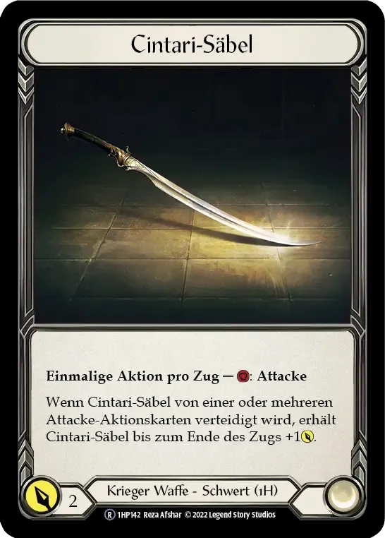 Cintari Saber — History Pack 1 - Black Label — Flesh and Blood