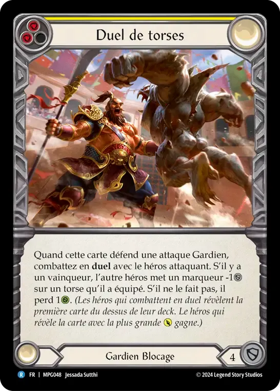 Duel de torses — Mastery Pack Guardian — Flesh and Blood