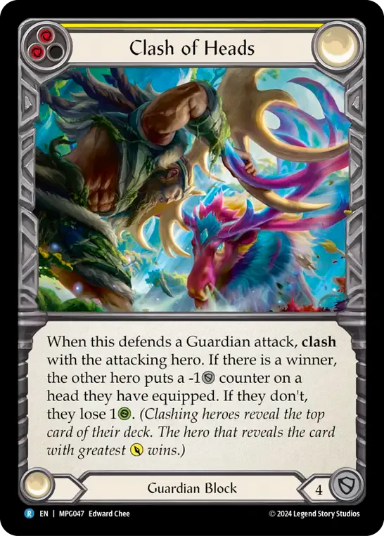 Clash of Heads (Yellow) — Mastery Pack Guardian — Flesh and Blood
