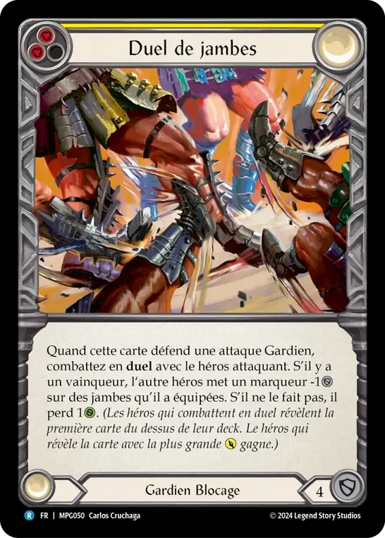 Duel de jambes — Mastery Pack Guardian — Flesh and Blood