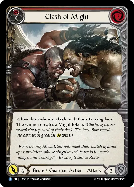 Duel de puissance — Heavy Hitters — Flesh and Blood