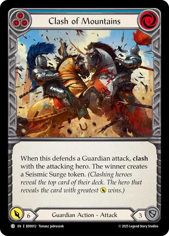 Clash of Mountains (Blue) — Bravo Demo Deck — Flesh and Blood