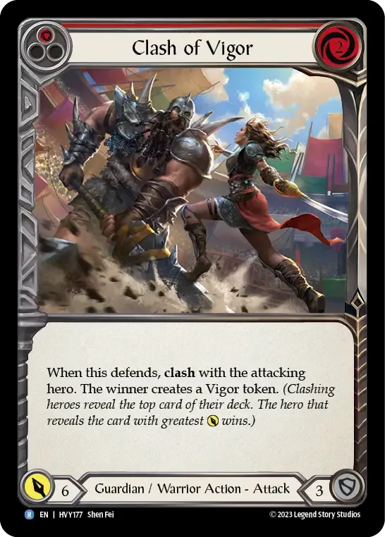 Clash of Vigor (Red) — Heavy Hitters — Flesh and Blood
