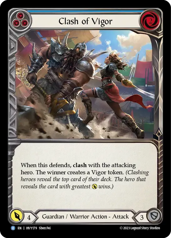 Clash of Vigor (Blue) — Heavy Hitters — Flesh and Blood
