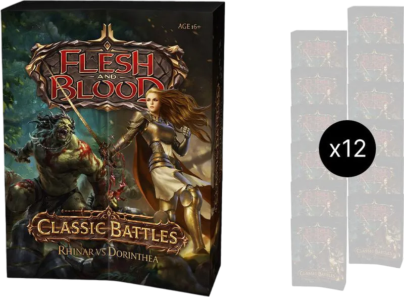 Classic Battles: Rhinar vs. Dorinthea Box Set Case — Classic Battles: Rhinar vs Dorinthea — Flesh and Blood