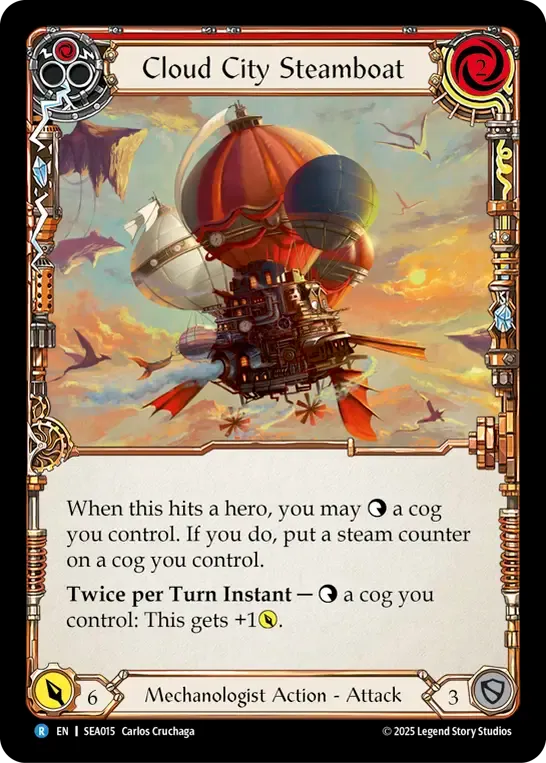 Cloud City Steamboat (Red) — High Seas — Flesh and Blood