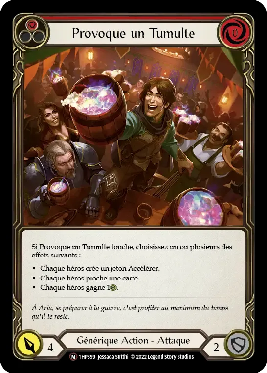 Provoque un Tumulte from History Pack 1 - Black Label - Flesh and Blood