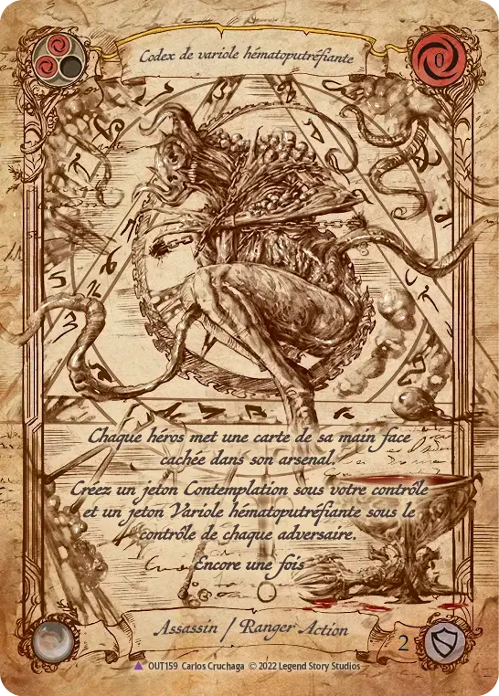 Codex de variole hématoputréfiante from Outsiders - Flesh and Blood