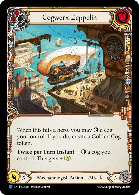 Cogwerx Zeppelin (Yellow) — High Seas — Flesh and Blood