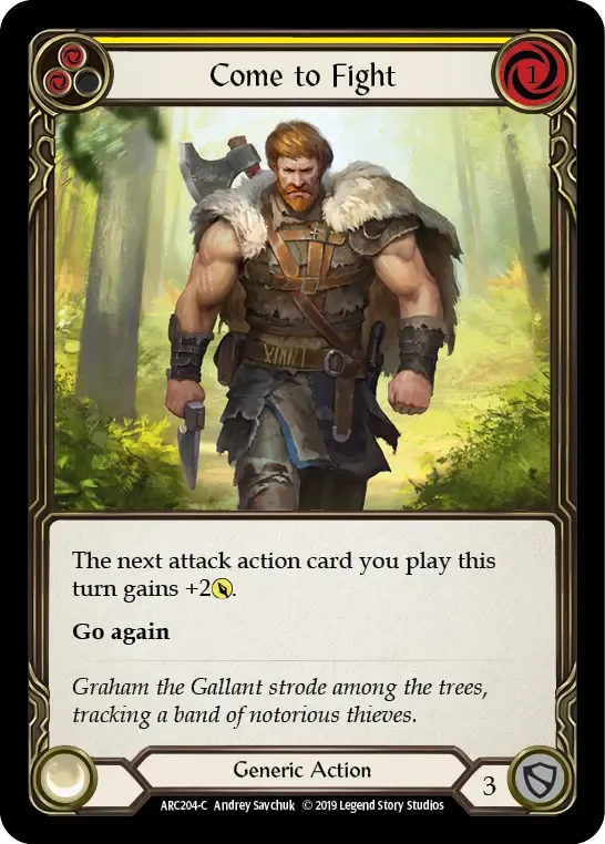 Come to Fight (Yellow) — Arcane Rising — Flesh and Blood