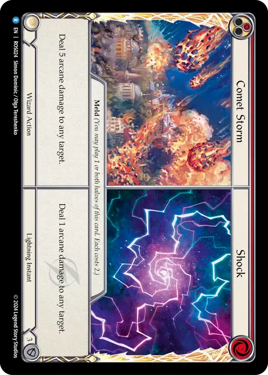 Comet Storm // Shock (Red) — Rosetta — Flesh and Blood