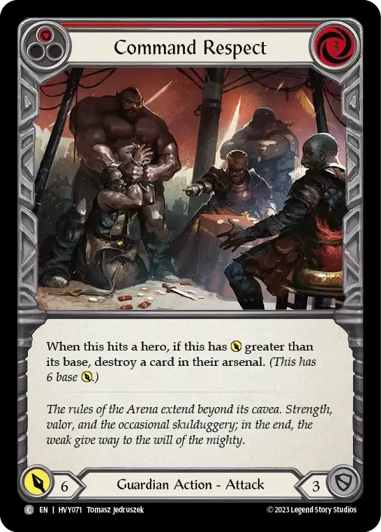 Command Respect (Red) — Heavy Hitters — Flesh and Blood