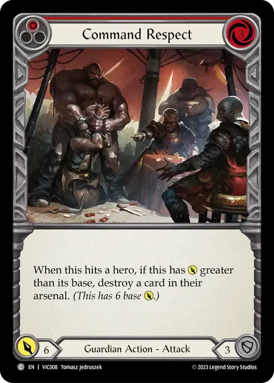 Command Respect (Red) — Victor - Heavy Hitters Blitz Deck — Flesh and Blood