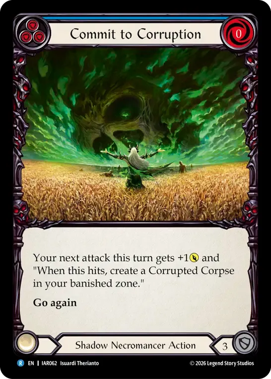 Commit to Corruption (Blue) — Usurp the Shadow Throne — Flesh and Blood