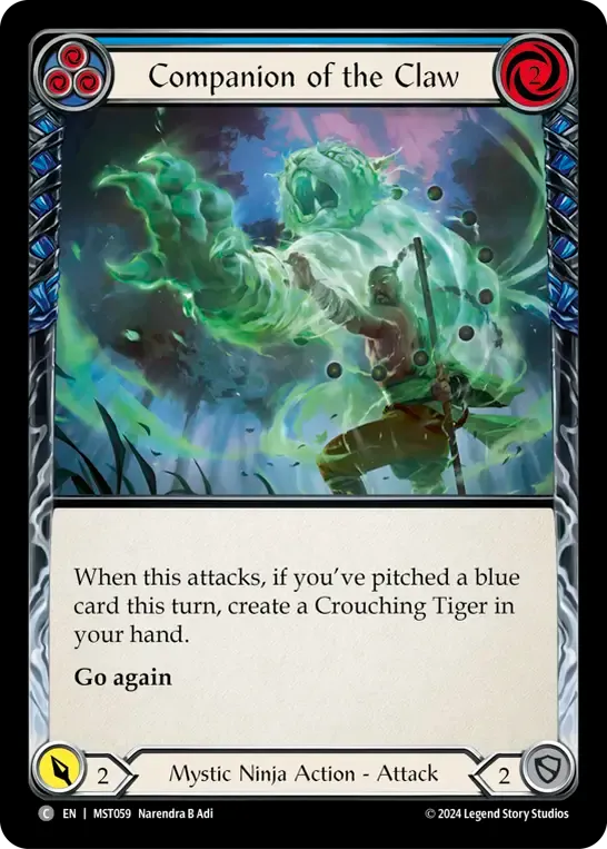 Companion of the Claw (Blue) — Part the Mistveil — Flesh and Blood