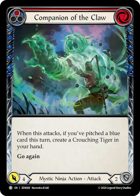 Companion of the Claw (Red) — Zen - Blitz Deck — Flesh and Blood