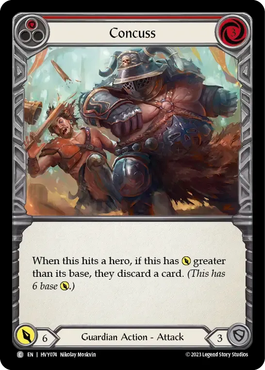 Concuss (Red) — Heavy Hitters — Flesh and Blood