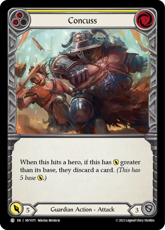 Concuss (Yellow) — Heavy Hitters — Flesh and Blood