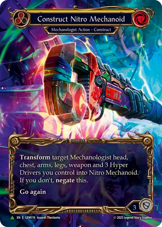 Construct Nitro Mechanoid — GEM - Pack 4 — Flesh and Blood