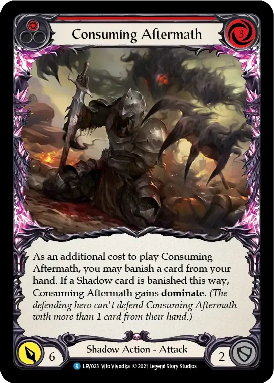 Consuming Aftermath (Red) — Levia - Blitz Deck — Flesh and Blood