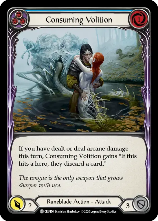 Consuming Volition (Blue) — Crucible of War — Flesh and Blood